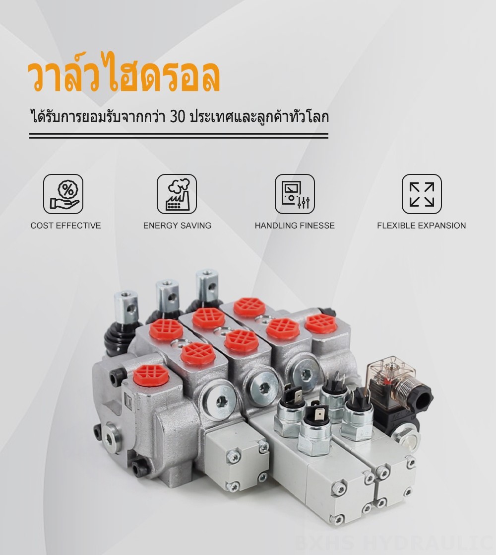 สวิตช์ไมโคร SD6 ด้วยตนเอง 3 สปูล วาล์วทิศทางส่วน